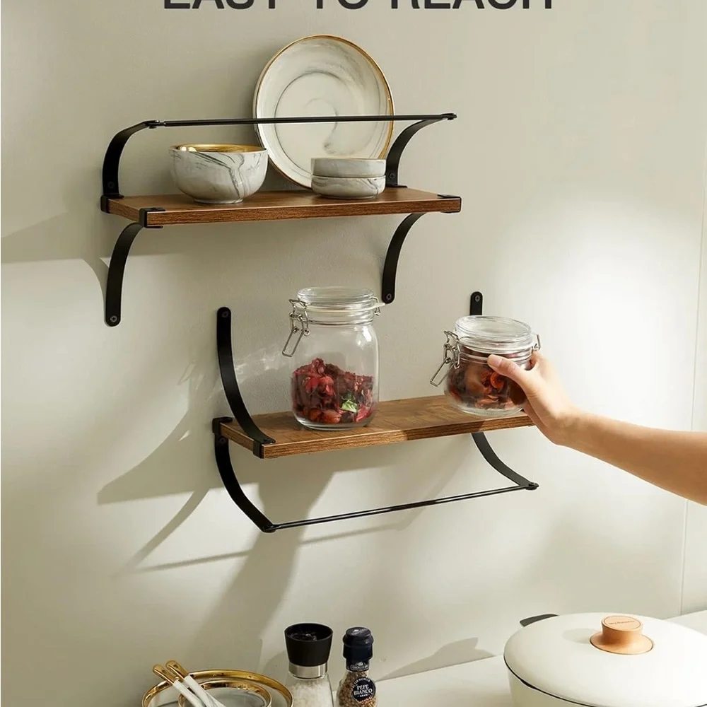 Set of 2 Modern floating Shelf